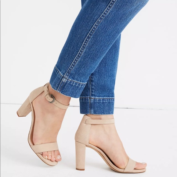 Brand new in box! Madewell The Brooke Ankle-Strap Sandal in Embossed Leather - Picture 8 of 10